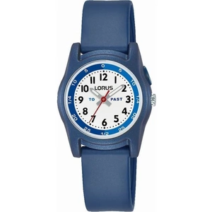 View product details for the Lorus Childrens Blue Rubber Strap Watch R2355NX9