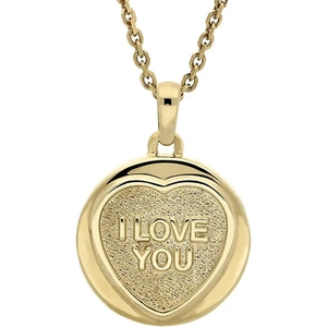 Love Hearts Classic Gold Plated I Love You Necklace
