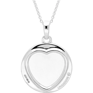 Love Hearts Sterling Silver Plain Heart Necklace