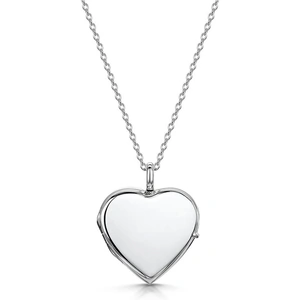 Lovelox Heart Personalised Silver Locket
