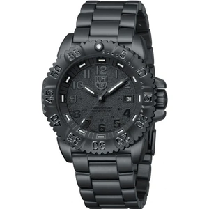 Mens Luminox Navy SEAL Steel Colormark 3150 Series Blackout Watch