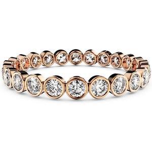 Marcello Riccio Rose Gold & Diamond Eternity Ring - UK R - US 8.75 - EU 59