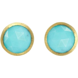 Marco Bicego Jaipur 18ct Yellow Gold Turquoise Petite Stud Earrings