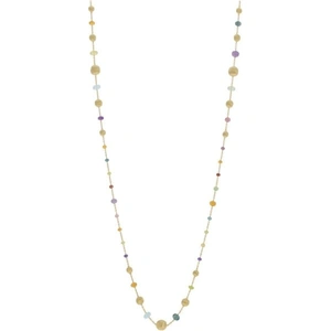 Marco Bicego Africa 18ct Yellow Gold Mixed Stone Necklace - Option1 Value / Yellow Gold
