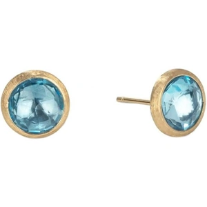 Marco Bicego Jaipur 18ct Yellow Gold Blue Topaz Stud Earrings - Option1 Value / Yellow Gold