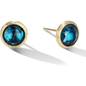Marco Bicego Jaipur 18ct Yellow Gold London Blue Topaz Stud Earrings - Option1 Value / Yellow Gold