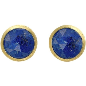 Marco Bicego Jaipur 18ct Yellow Gold Lapis Lazuli Petite Stud Earrings - Option1 Value / Yellow Gold