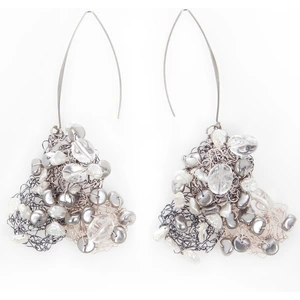 Maria kanale, unique jewels Wire Sand Earrings