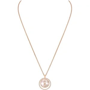 Messika 18ct Rose Gold White Mother of Pearl Lucky Move Necklace