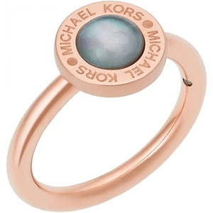 Michael Kors Jewellery Ladies Michael Kors Rose Gold Plated Size O Logo Ring