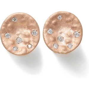 Milina London 9kt Rose Gold Earrings With Diamonds