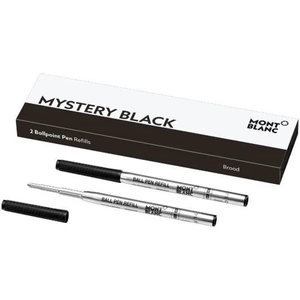 Montblanc Writing Accessories Refills 2 Ballpoint Pen Refills Broad Mystery Black - Default Title / Black