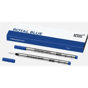 Montblanc Writing Accessories Refills 2 Rollerball Refills Fine Royal Blue - Default Title / Blue