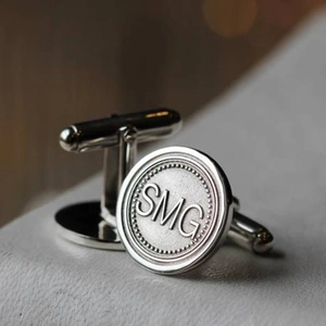 Morgan & French Personalised Silver Initial Cufflinks