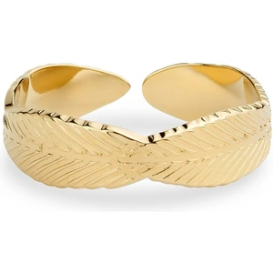 Ladies Mya Bay Gold Plated Leaf Ring