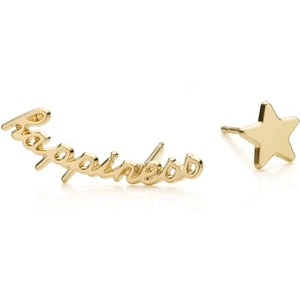 Ladies Mya Bay Gold Plated Happiness & Star Earrings