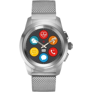 MyKronoz ZeTime Elite Bluetooth Smartwatch with Silver Milanese Petite