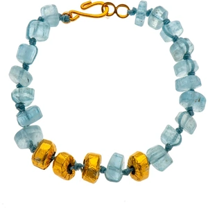 Nava Zahavi Aquamarine & 24kt Yellow Gold Muse Bracelet
