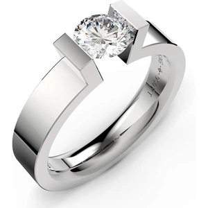 Niessing Spannring® Highend Platinum 0.81ct Diamond Solitaire Ring N141799