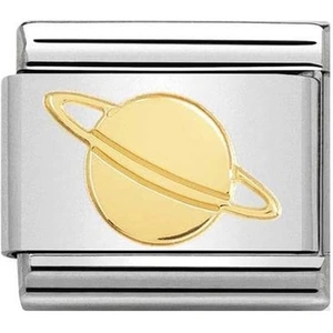 Nomination CLASSIC Gold Cosmo Relief Planet Charm 030161/10