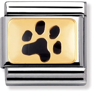 Nomination CLASSIC Gold Animals of the Earth Paw Print Charm 030284/47