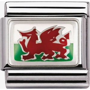 Nomination CLASSIC Silvershine Flags Wales Charm 330207/02