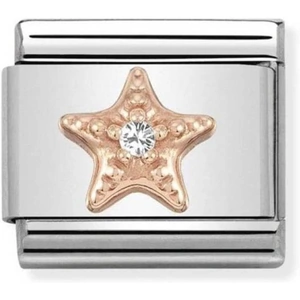 Nomination CLASSIC Rose Gold Symbols Cubic Zirconia Starfish Charm 430305/27