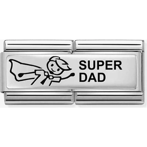 Nomination CLASSIC Silvershine Super Dad Double Link Charm 330710/39