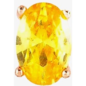 Nomination Colour Wave Yellow Oval Shaped Single Stud Earring 149804/026 02