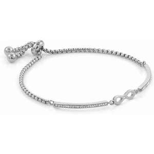 Nomination Milleluci Stainless Steel Pave Infinity Toggle Pave Half Bangle 028003/024
