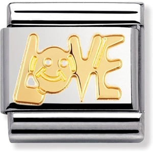 Nomination CLASSIC Gold Writings Love Charm 030107/06