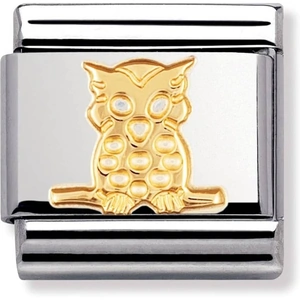 Nomination CLASSIC Gold Animals of the Air Owl Charm 030114/06