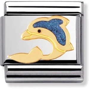 Nomination CLASSIC Gold Animals of the Sea Dolphin Charm 030213/01