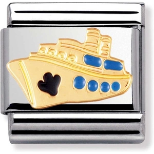 Nomination CLASSIC Gold Tech Cruise Ship Charm 030210/12