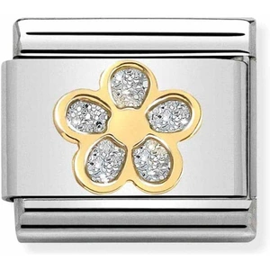 Nomination CLASSIC Gold Glitter Flower Charm 030220/06 *