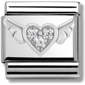 Nomination CLASSIC Silvershine Symbols Flying Heart Charm 330304/12