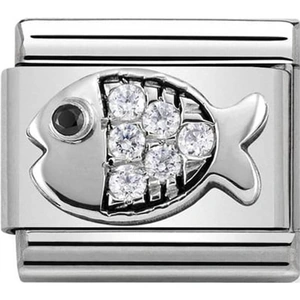 Nomination CLASSIC Silvershine Symbols Goldfish With White Cubic Zirconia Charm 330304/28