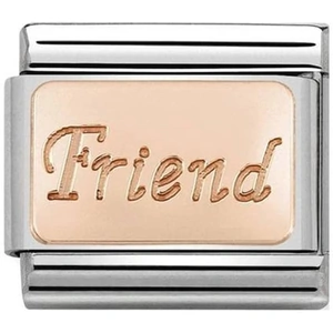 Nomination CLASSIC Rose Gold Engraved Friend Charm 430108/14