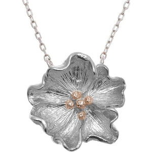 Olivia Burton Jewellery Ladies Olivia Burton Silver Plated Flower Show Necklace