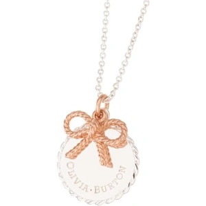 Olivia Burton Jewellery Vinatge Bow Coin & Bow Rose Gold & Silver Necklace