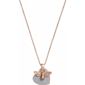 Olivia Burton Jewellery You have My Heart Necklace Grey & Rose Gold Necklace