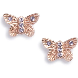 Olivia Burton Jewellery Bejewelled Butterfly Stud Rose Gold Earrings