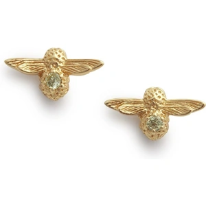Olivia Burton Jewellery Celebration Bee Studs Gold & Peridot Earrings