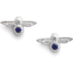 Olivia Burton Jewellery Celebration Bee Studs Silver & Lapis Earrings