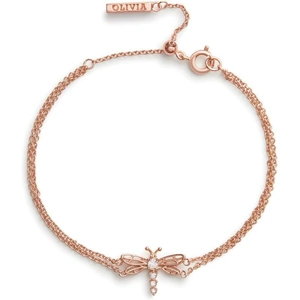 Olivia Burton Jewellery Dancing Dragonfly Chain Bracelet Rose Gold Bracelet