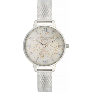 Olivia Burton Celestial Demi Dial Watch With Boucle Mesh Watch