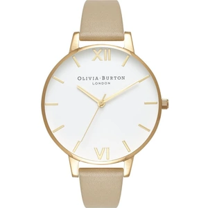 Olivia Burton White Dial Gold & Sand Watch
