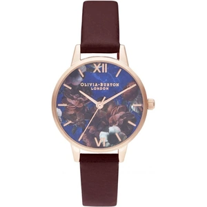 Olivia Burton Midi Lapis Lazuli & Burgundy Watch