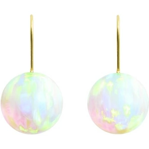 ORA Pearls Sea Opal Hook Earrings Large Gold