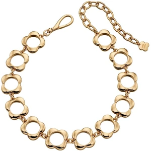Orla Kiely Jewellery Ladies Orla Kiely Gold Plated Open Flower Choker Necklace